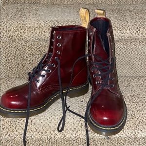 Maroon doc Martins